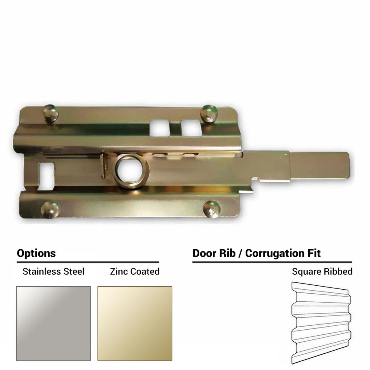 Janus Style Cylinder Latch Zinc